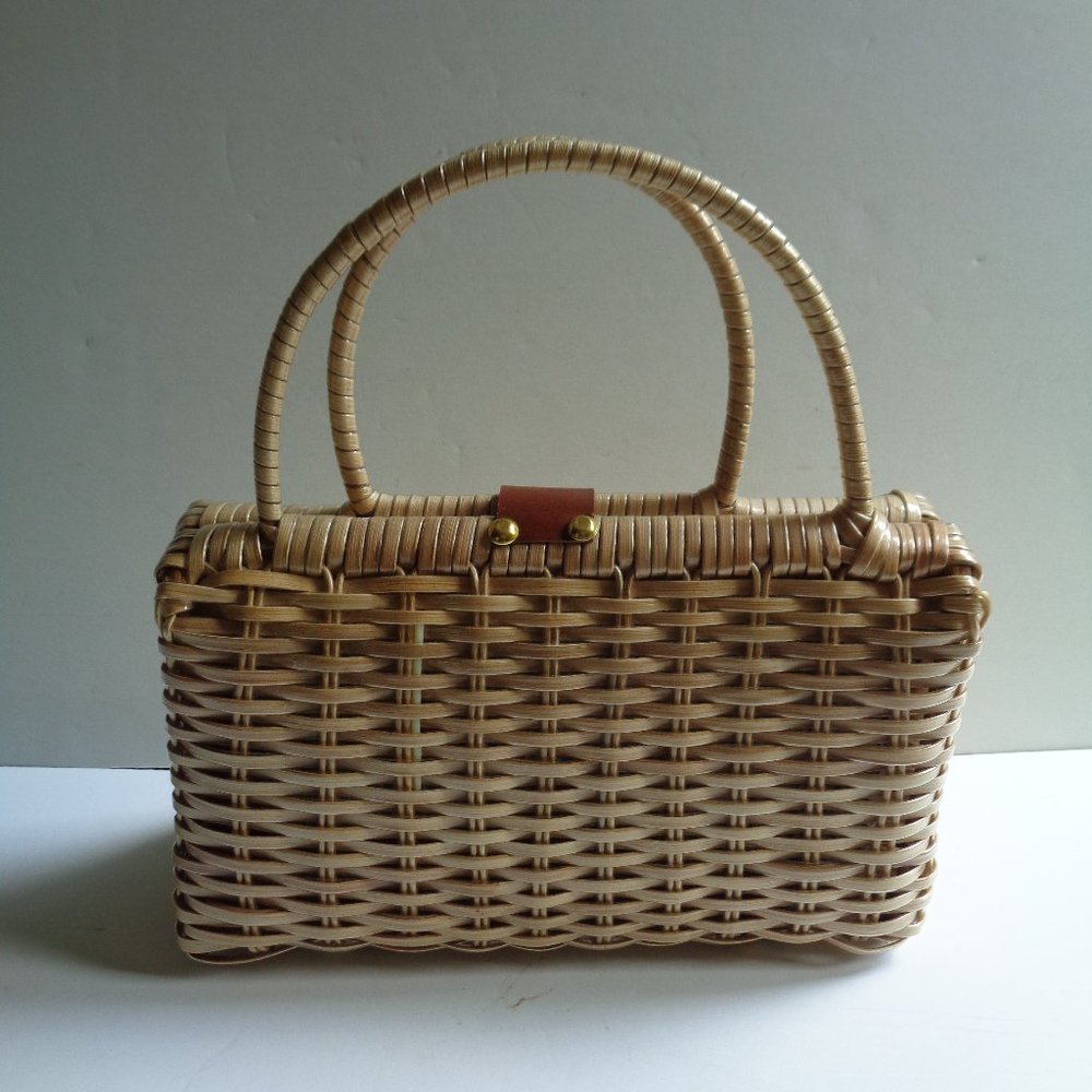 Chic Retro Vintage Rattan Handbag Purse Hong Kong - Picture 4 of 6